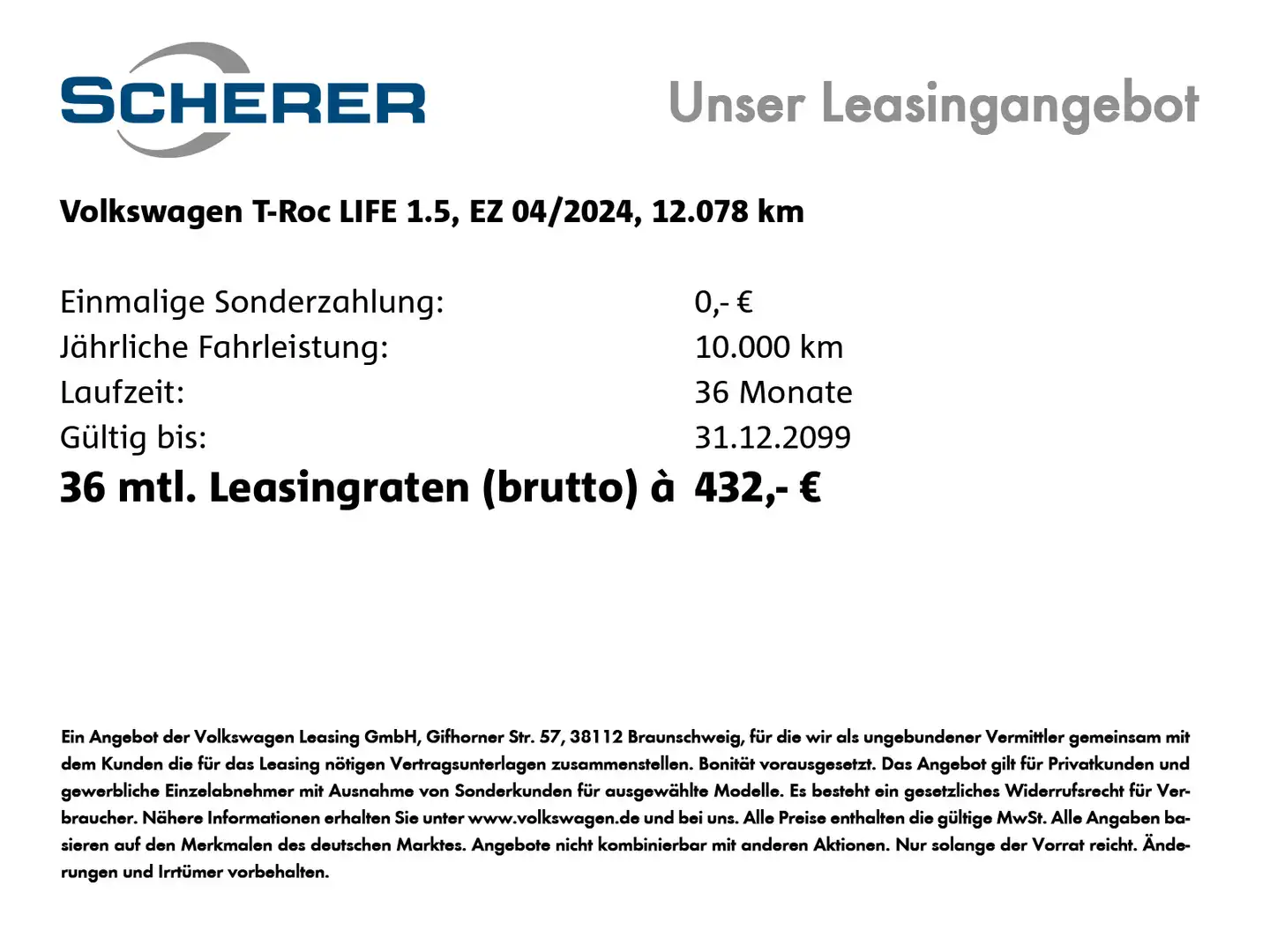 Volkswagen T-Roc T-ROC Life 1.5 TSI, DSG, NAVI, RFK, SHZ, ACC, KE Negro - 2