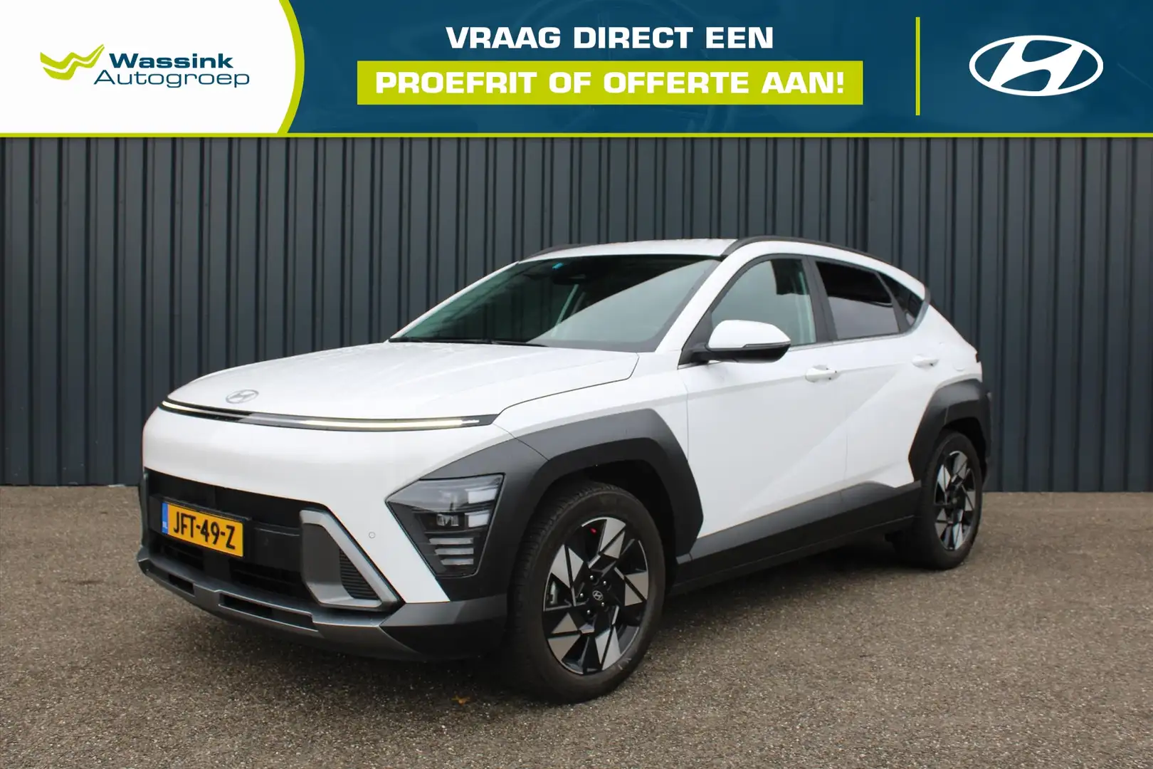 Hyundai KONA 1.6 GDI HEV 141pk DCT Comfort I Navigatie I Camera Blanc - 1