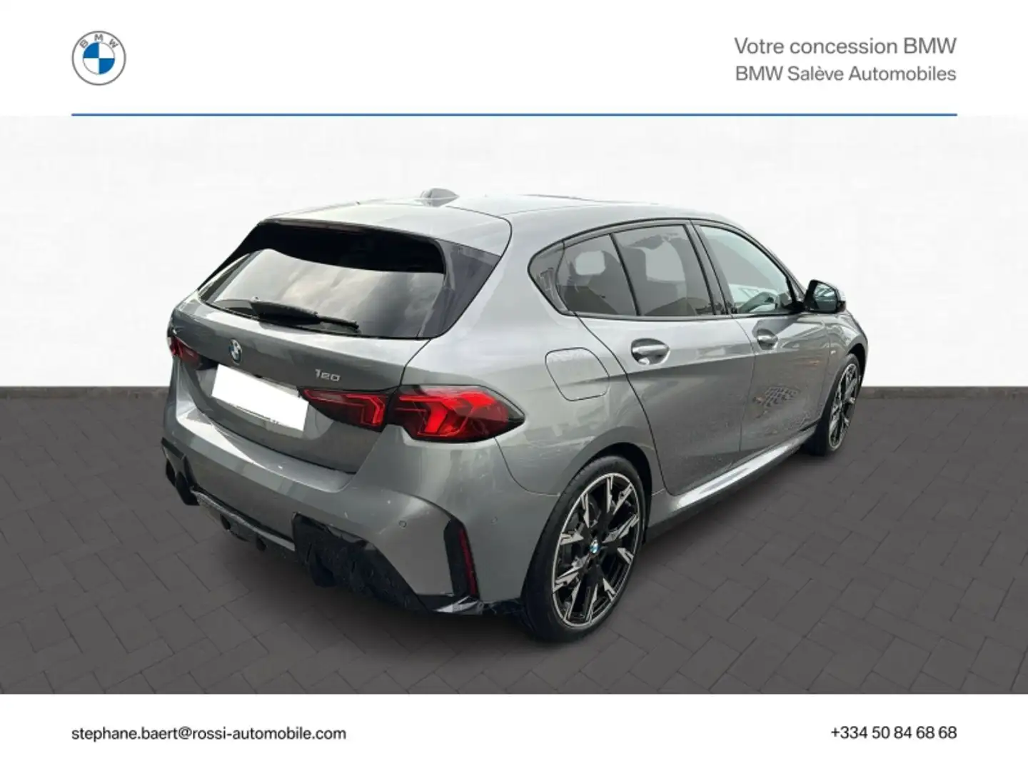 BMW 120 120A 170ch M Sport DKG7 Gris - 2