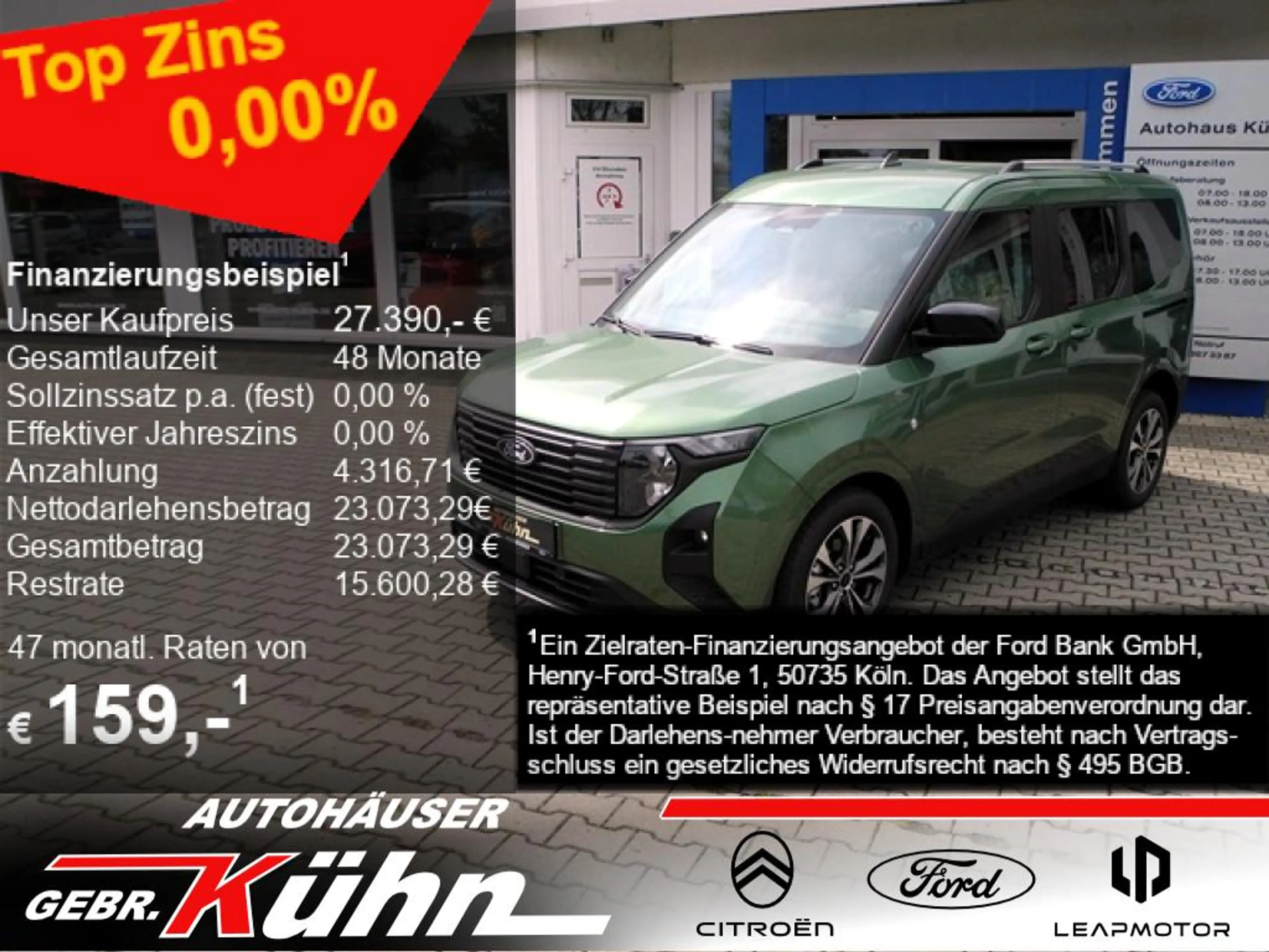 Ford Tourneo Courier 1.0 TITANIUM - Winter-Pak., 17Z Alu, Tempo, Kamera