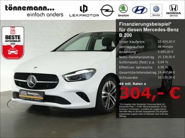 Mercedes-Benz B 200 PROGRESSIVE DCT+AHK+NAVI+RÜCKFAHRKAMERA+LED LICHT+