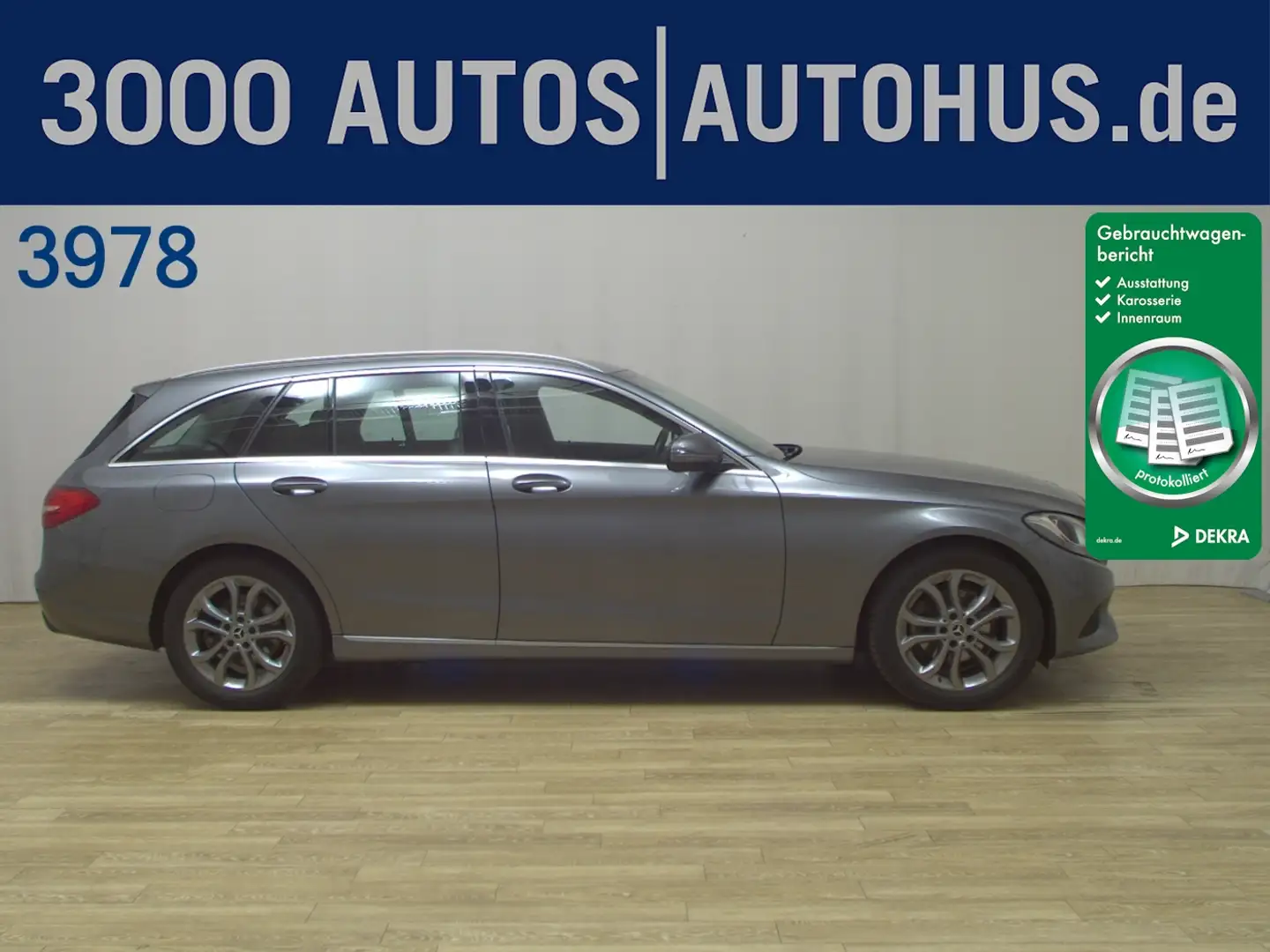 Mercedes-Benz C 180 T Avantgarde T-Leder Navi Tempomat PDC Shz Grau - 1
