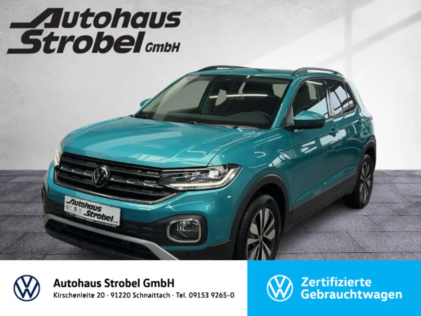 Volkswagen T-Cross 1.0 TSI DSG "MOVE" ab 3,99% ACC Navi LED Grün - 1