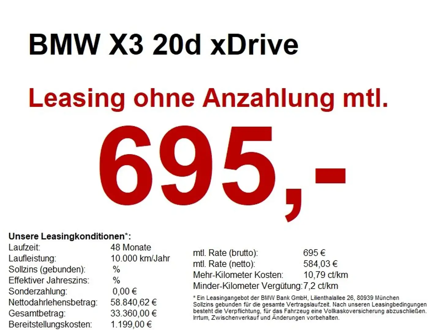 BMW X3 20d xDrive M Sportpaket Weiß - 1