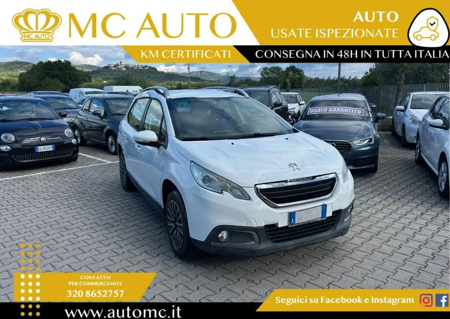 Peugeot 2008 1° serie BlueHDi 100 S&S Active Weiß - 1