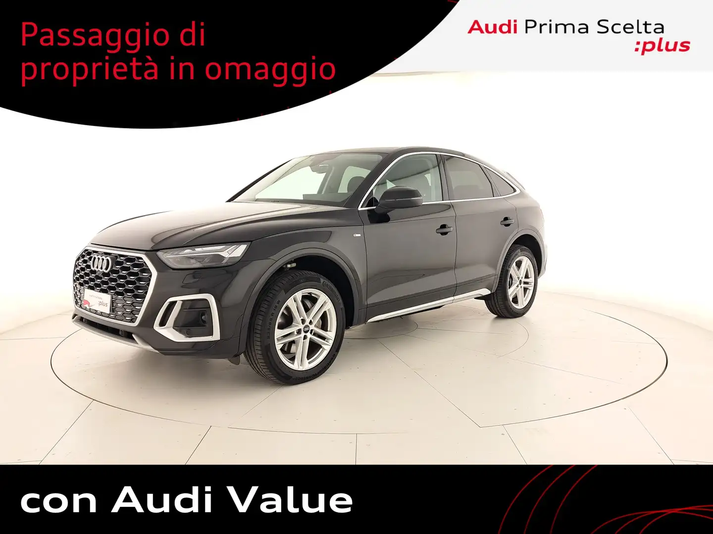 Audi Q5 sportback 40 2.0 tdi mhev 12v s line quattro s-tro Nero - 1