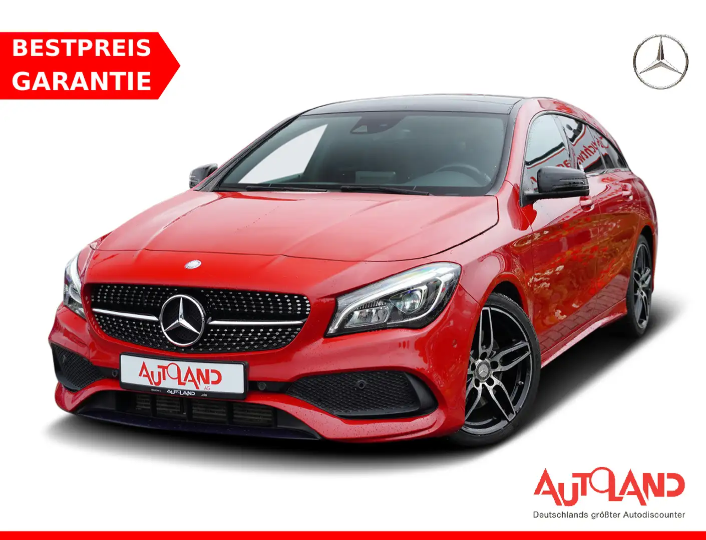 Mercedes-Benz CLA 250 AMG Line LED Navi Panorama Teilleder PDC Czerwony - 1
