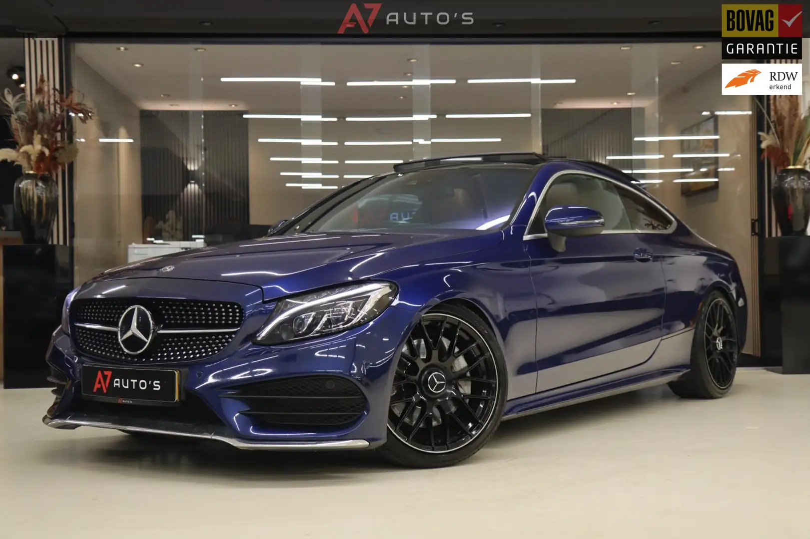 Mercedes-Benz C 300 Coupé AMG 245PK/PANO/BURM/CAM/NAVI/STOELV/SFEERV/B Bleu - 1