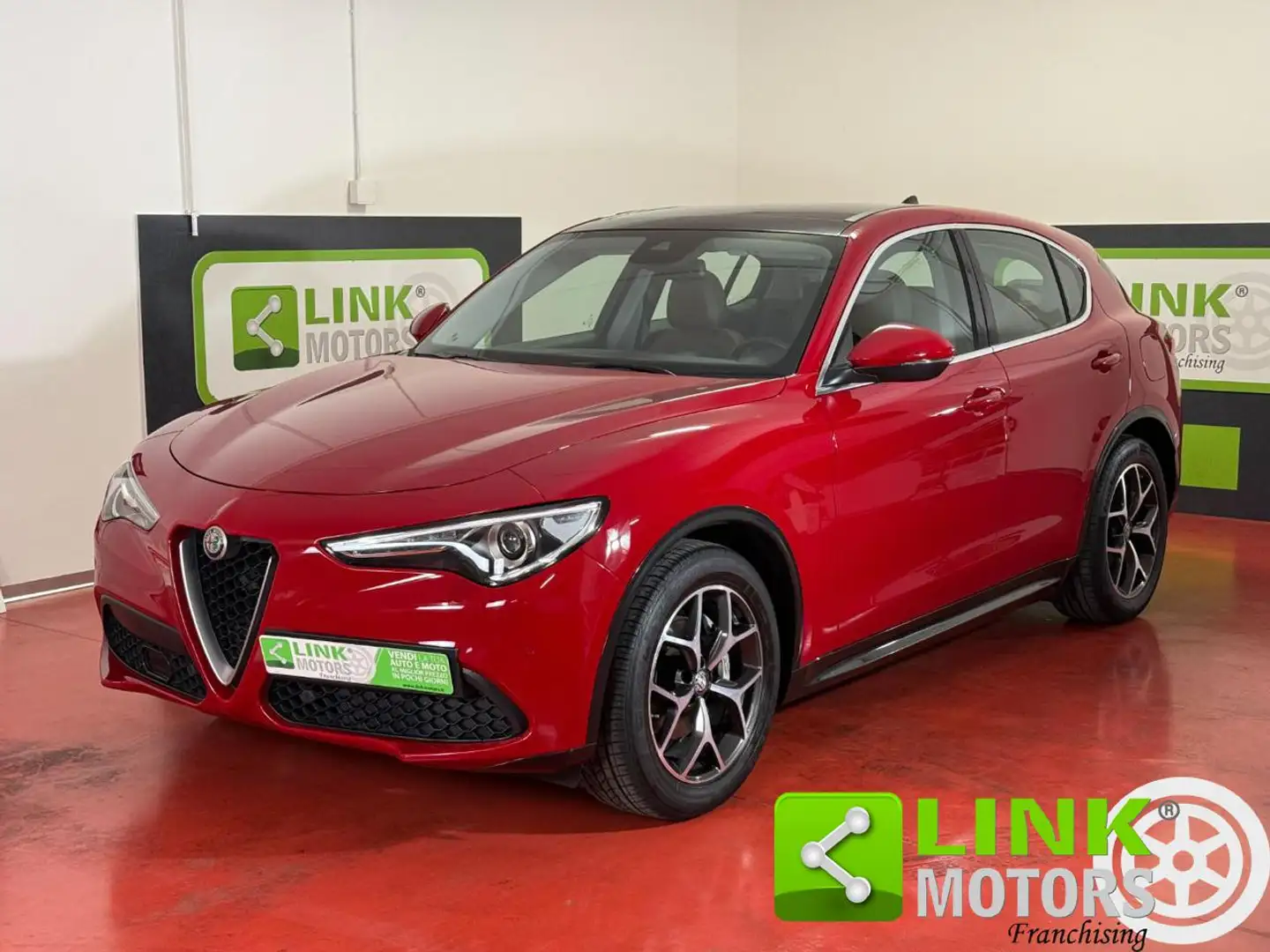 Alfa Romeo Stelvio TI 2.2 JTDM 160 CV AT8 RWD LUSSO - TETTO - PELLE Rot - 1