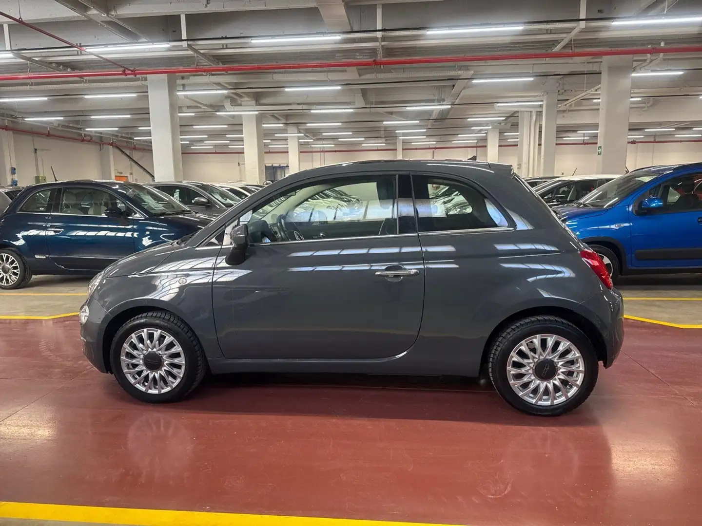 Fiat 500 1.2 69cv Lounge Grijs - 2