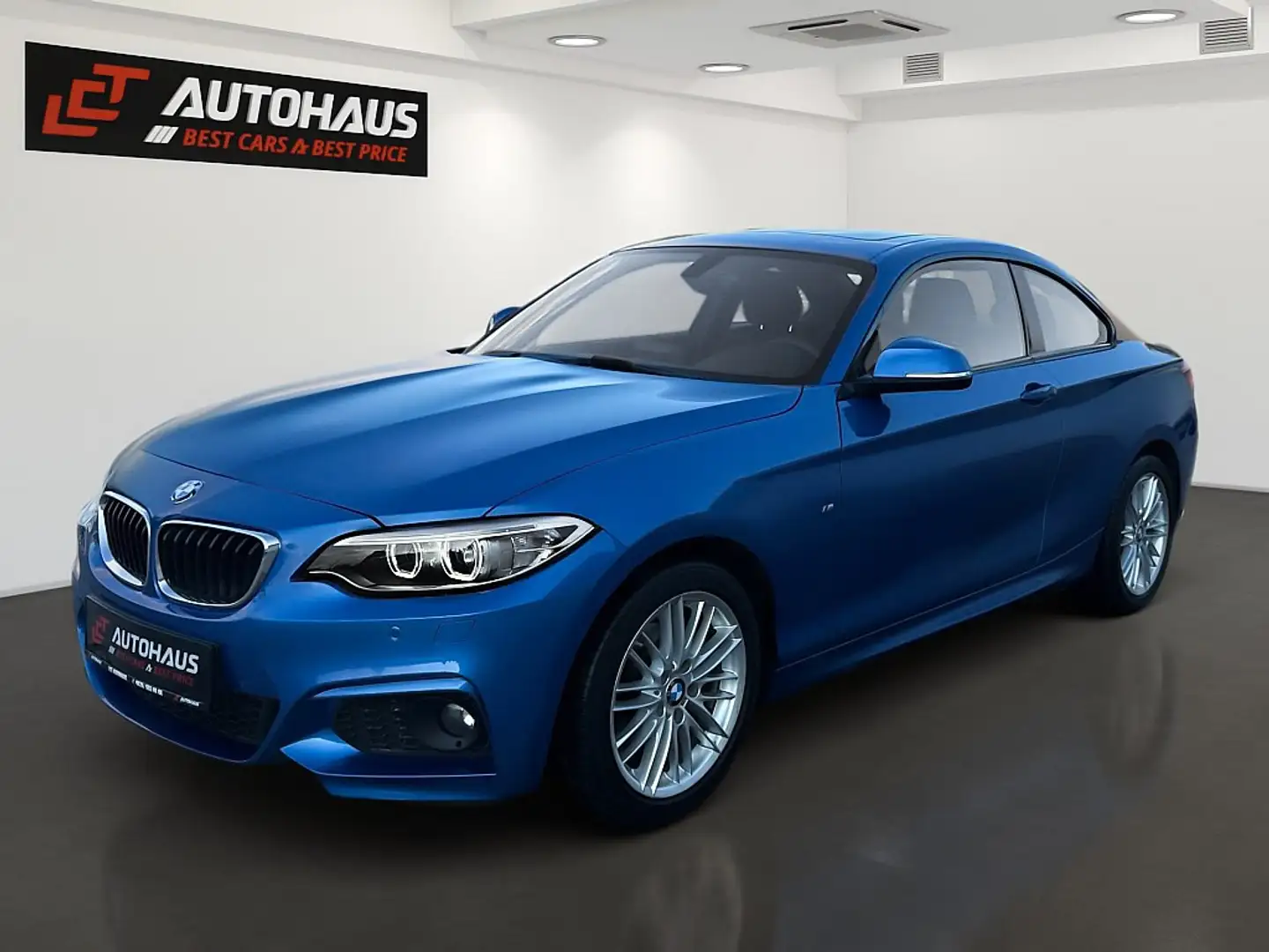 BMW 218 d Coupé M-PAKET |1.BESITZ|SCHIEBEDACH| Blau - 1