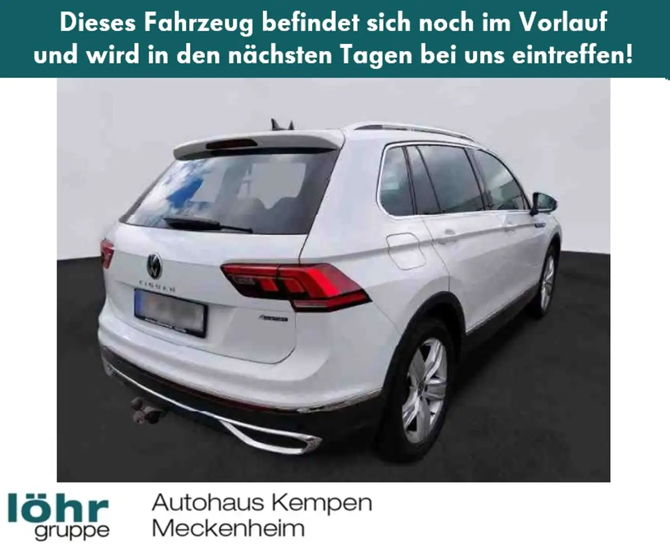 Volkswagen Tiguan 2.0 TSI 4M DSG Elegance AHK STHZ Navi+VC ACC RF... Weiß - 2