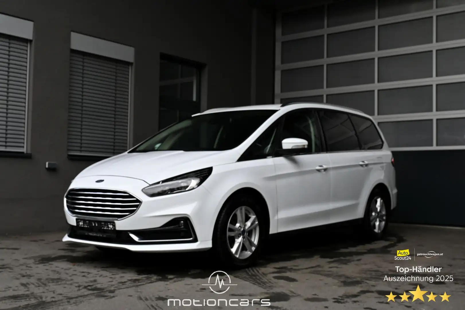 Ford Galaxy 2.0 EcoBlue Vignale Pickerl NEU Weiß - 1