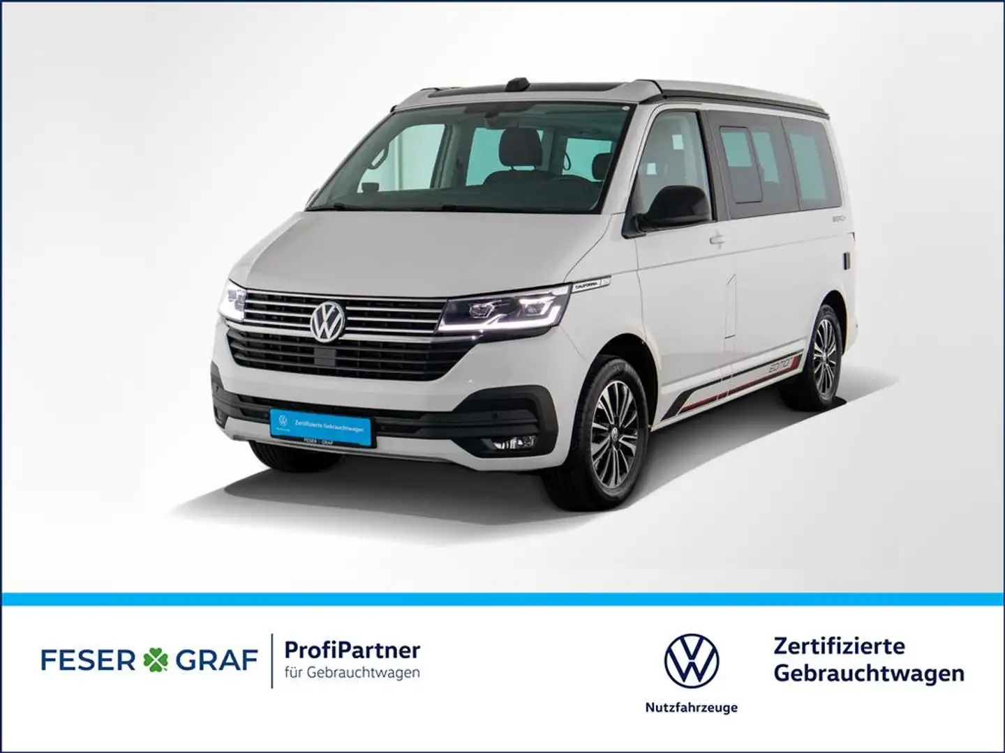 Volkswagen T6.1 California 6.1 2.0TDI BeachEdition DSG AHK ACC LED Blanco - 1