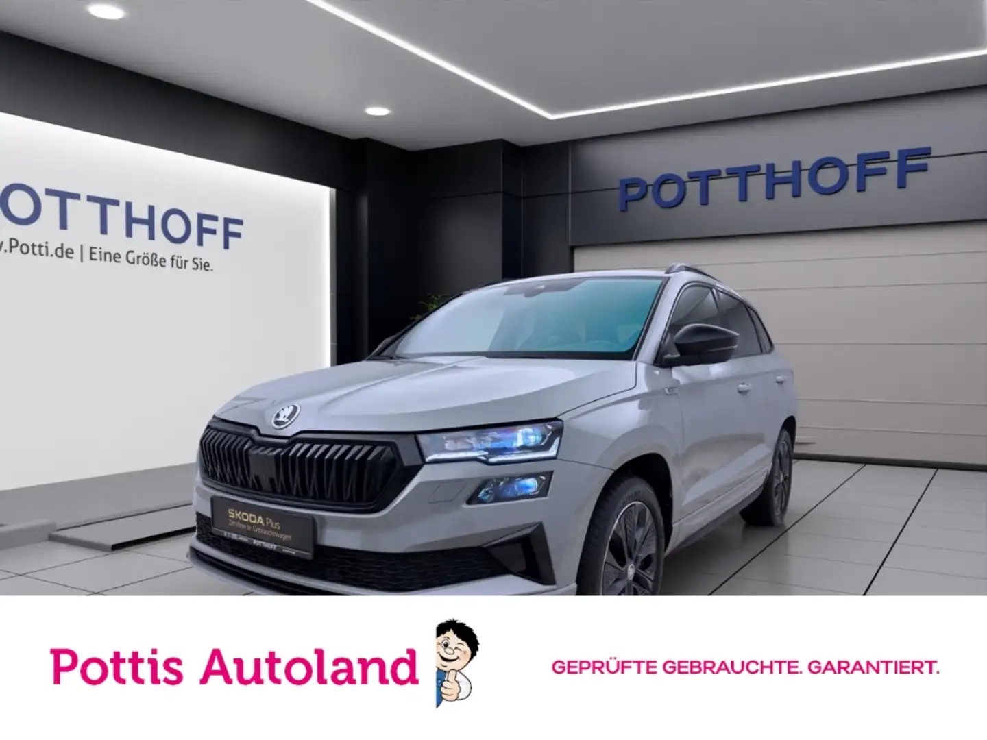 Skoda Karoq 2.0 TSI DSG 4x4 SPORTLINE MATRIX PDC KLIMA SITZHZG Grau - 1