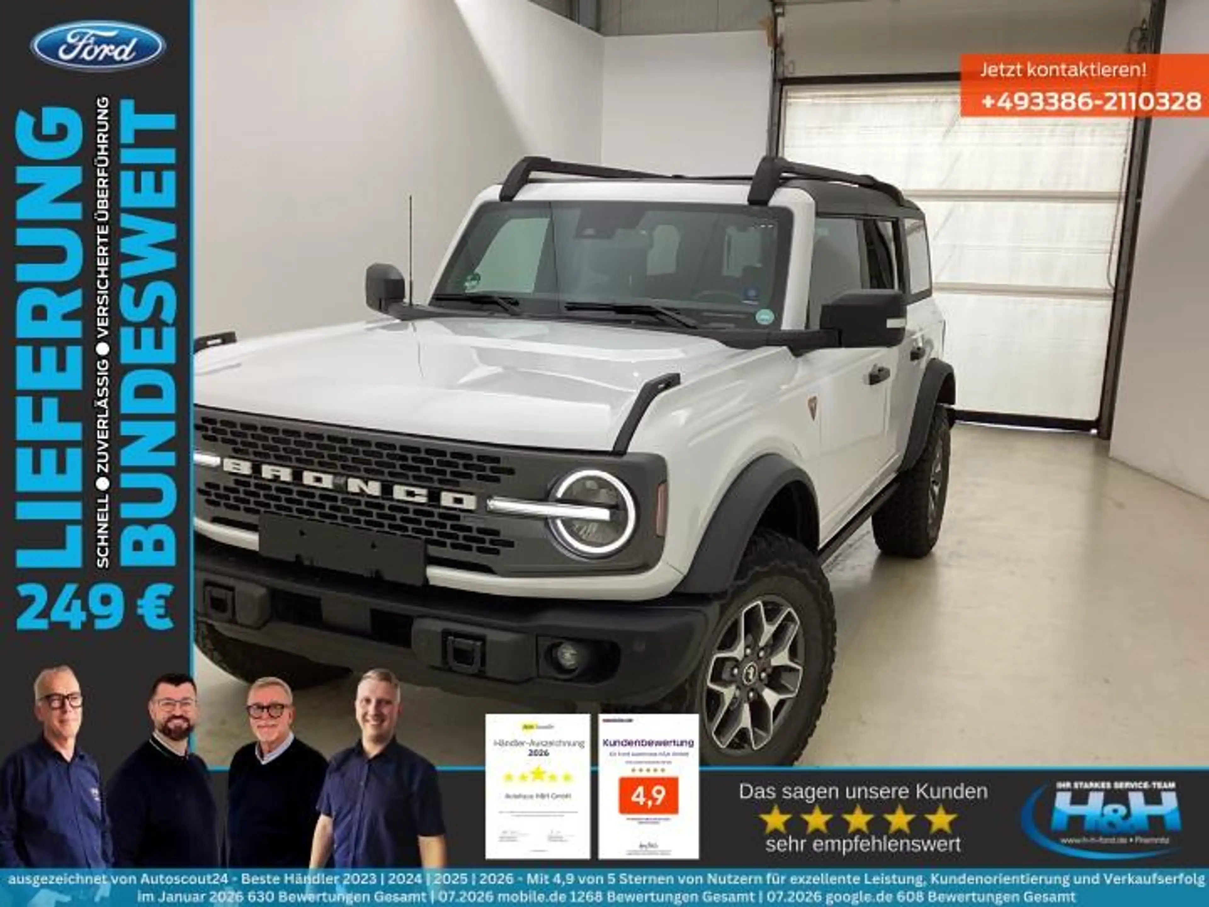 Ford Bronco 2.7 Aut 4WD BADLANDS LED+ACC+360°Kam