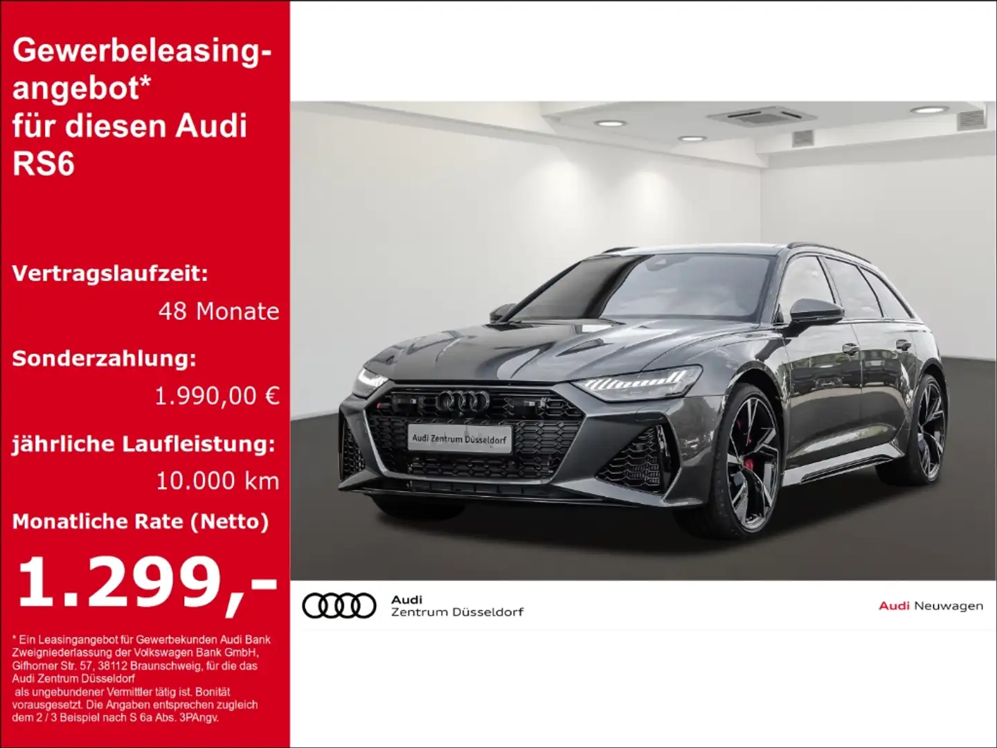 Audi RS6 AVANT RS DYNAMIKPAKET 4.0 V8 Biturbo Grau - 1