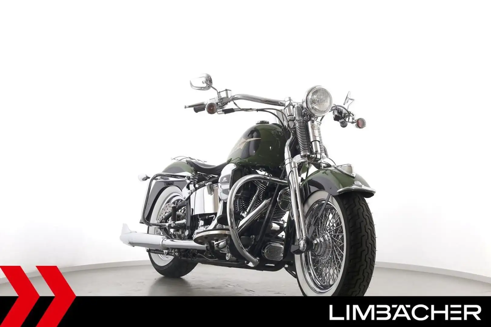 Harley-Davidson Heritage Springer FLSTS - UMBAU! Groen - 2