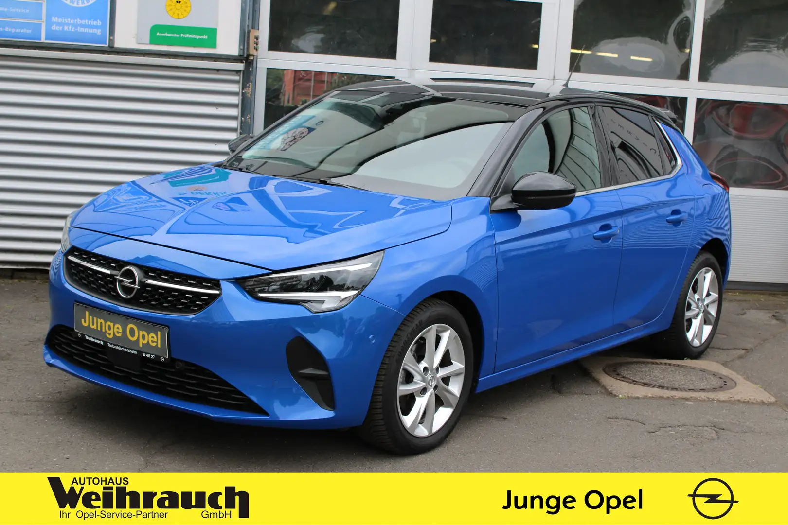 Opel Corsa 1.2 Turbo AT8 Elegance+Einparkhilfe+ Blauw - 1