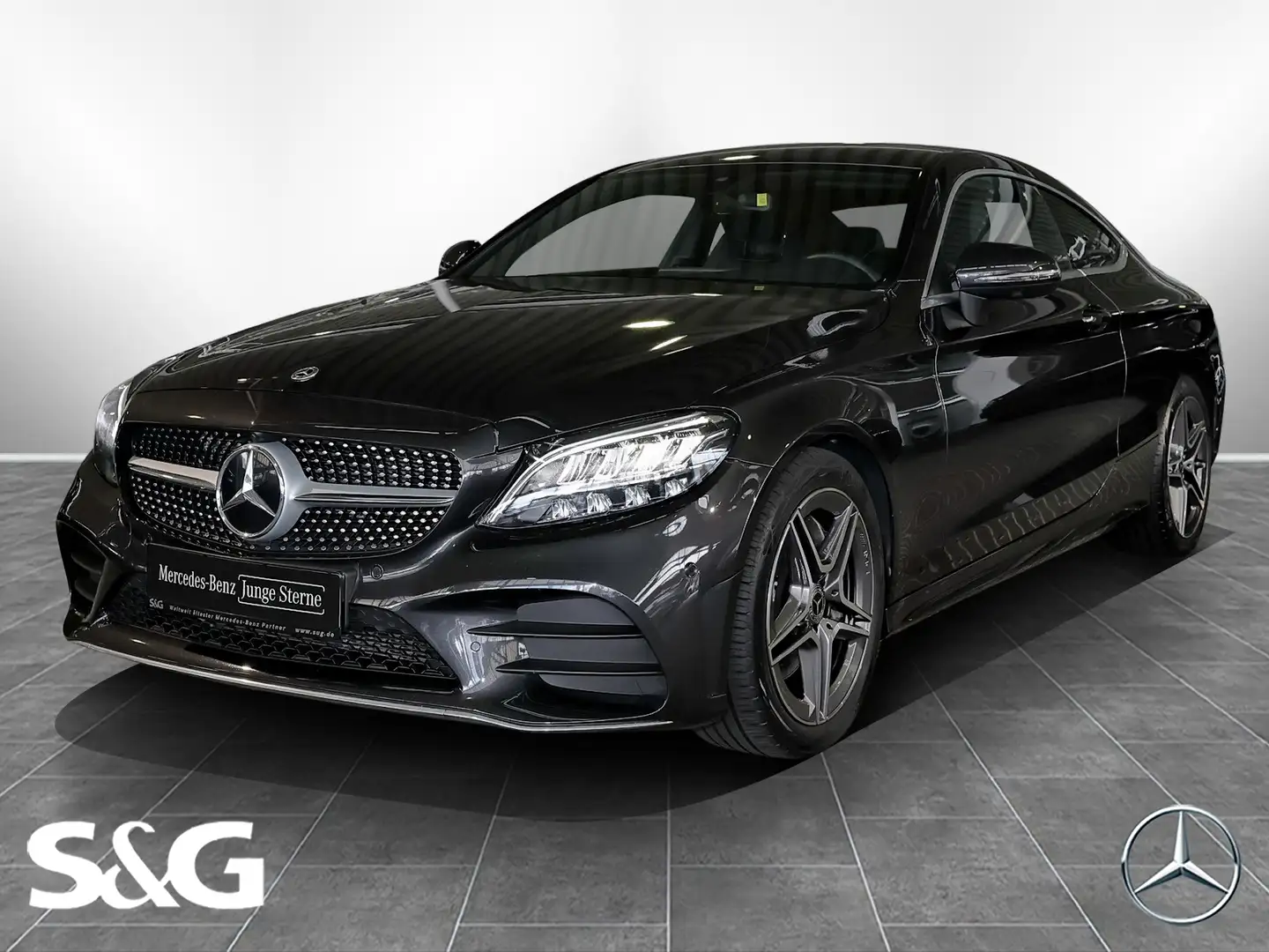 Mercedes-Benz C 300 d Coupé AMG BURMESTER+360°+MBUX+LED+18" Grau - 1