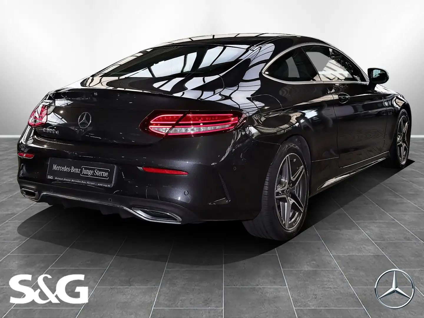 Mercedes-Benz C 300 d Coupé AMG BURMESTER+360°+MBUX+LED+18" Grau - 2