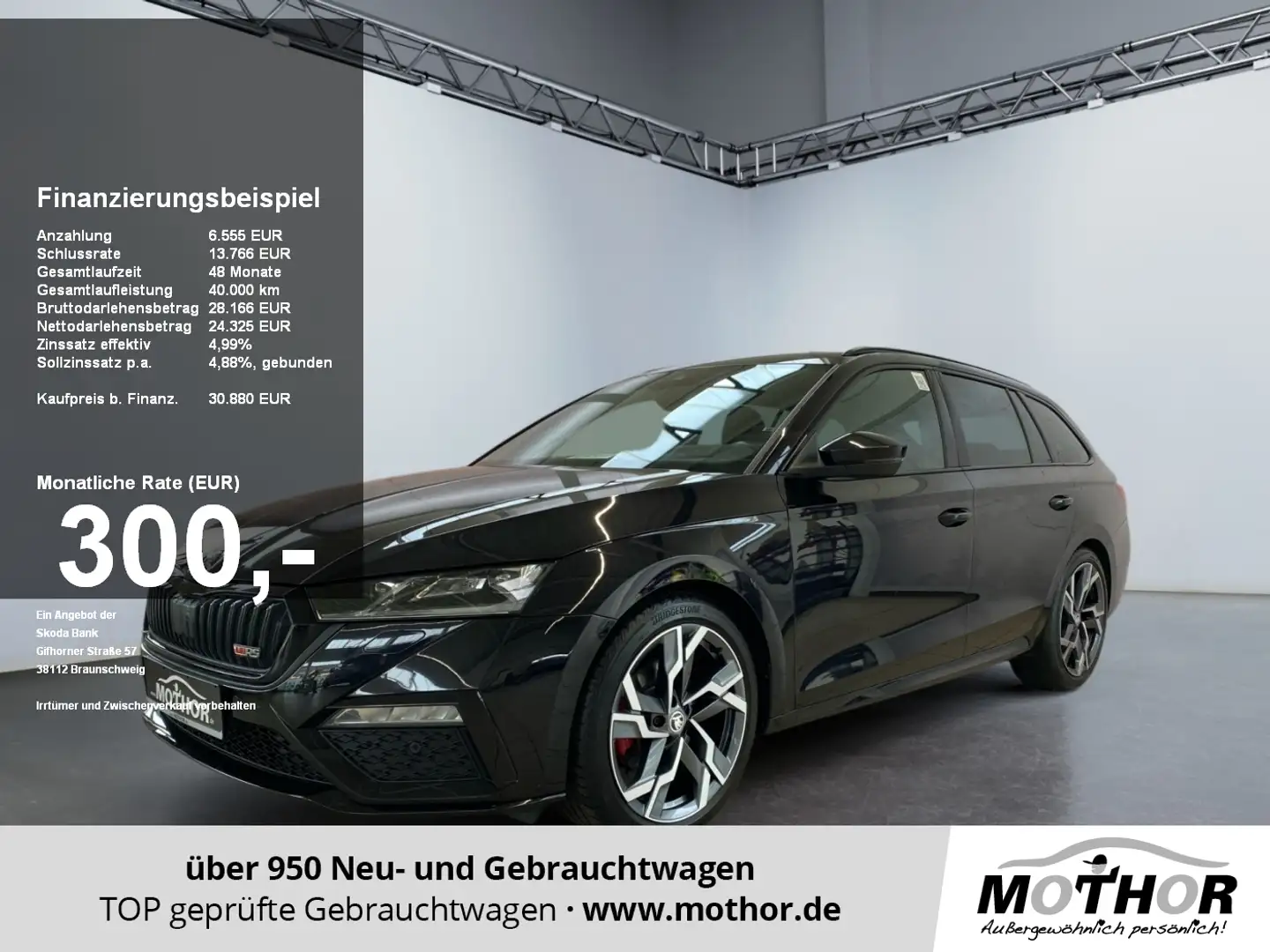 Skoda Octavia Combi RS 2.0 TDI DSG 4x4 NAVI LM ACC DAB Zwart - 1