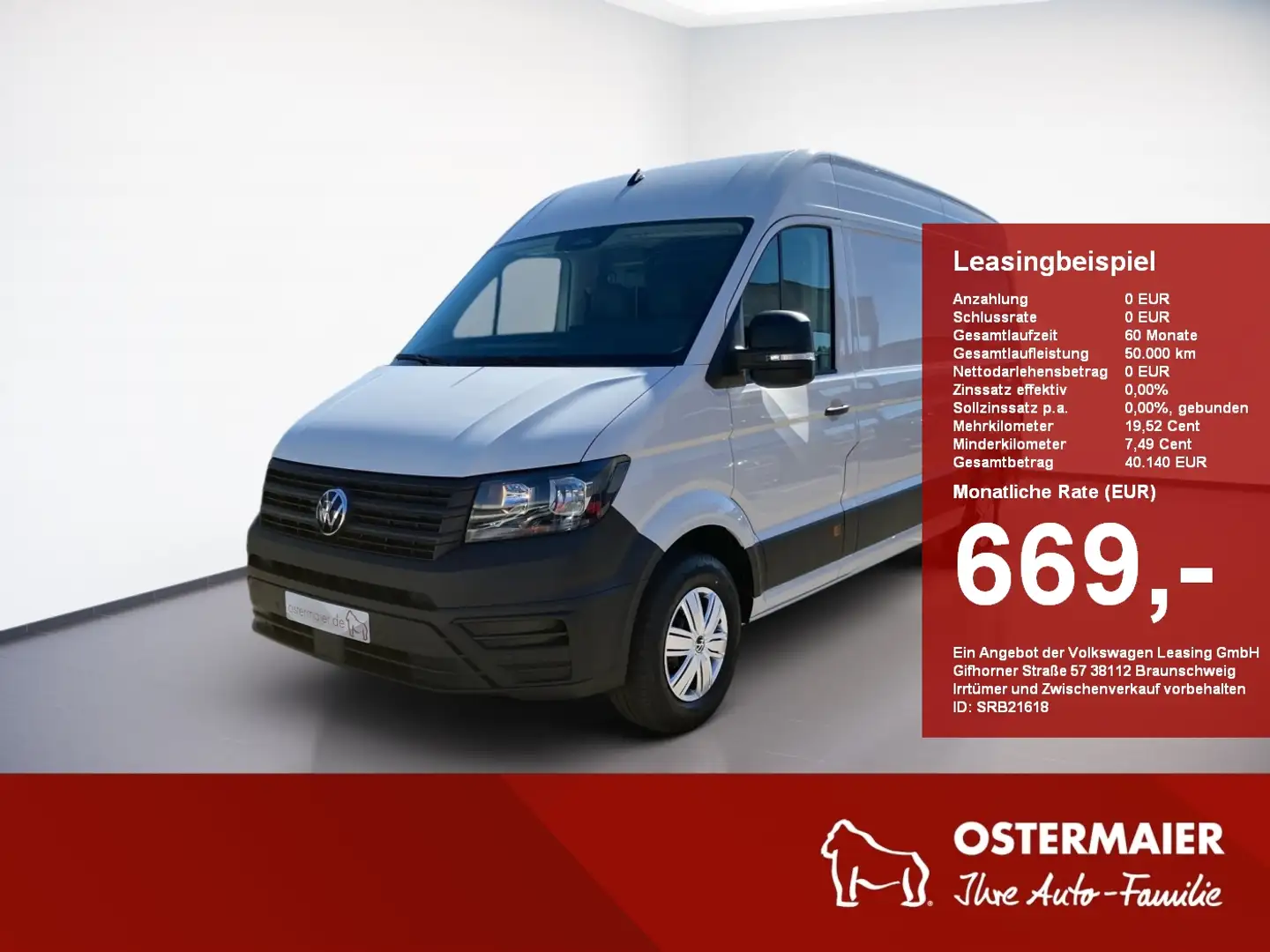 Volkswagen Crafter 35 Kasten HD 2.0 TDI AHK.Kamera.Klima.Stzh Blanc - 1