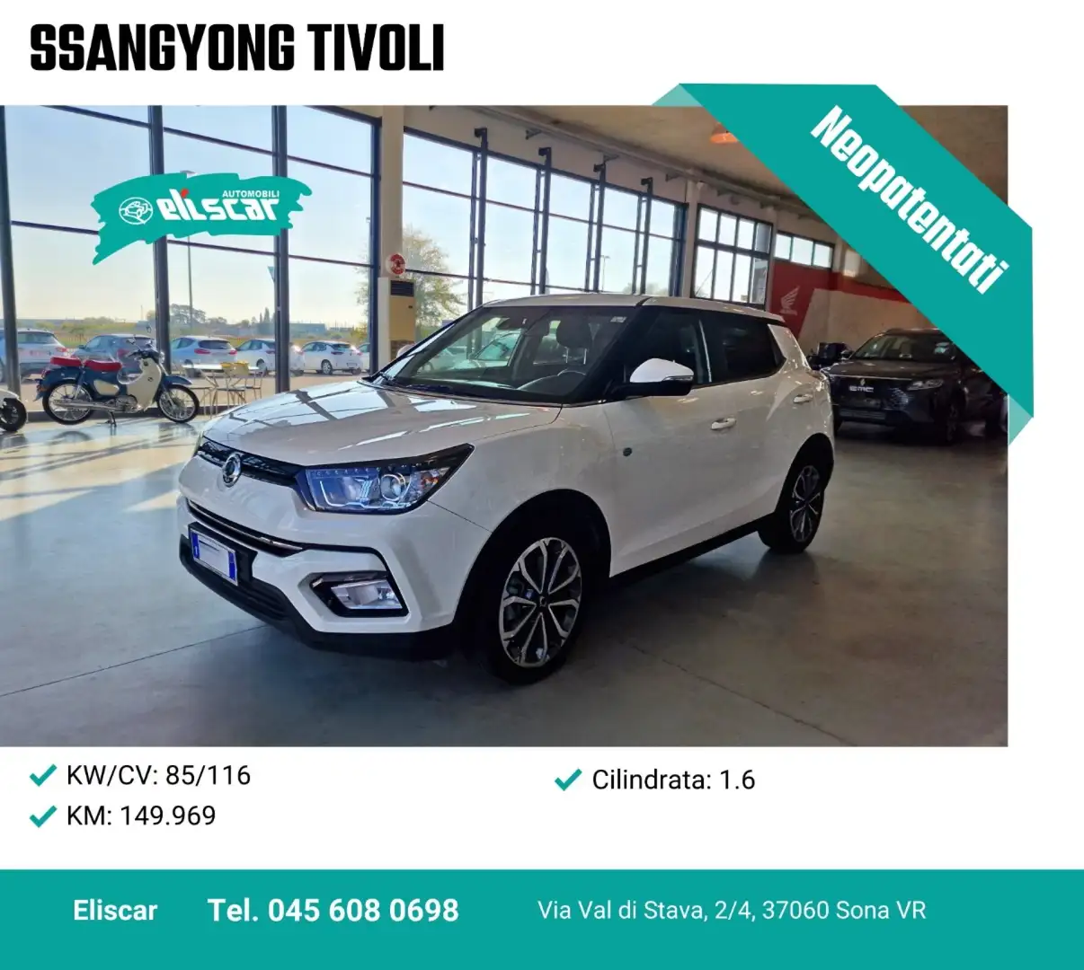 SsangYong Tivoli 1.6d 2WD I lov It Blanc - 1