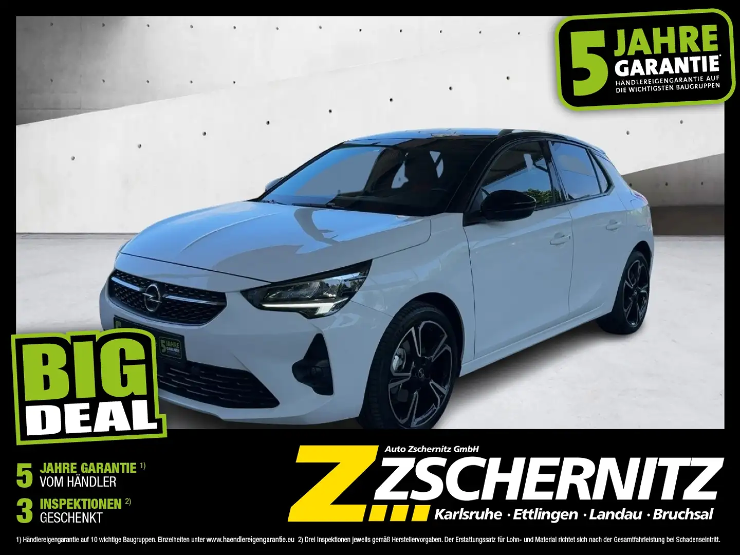 Opel Corsa F 1.2 Turbo GS Line LED+SHZ+Fernlichtass. Weiß - 1