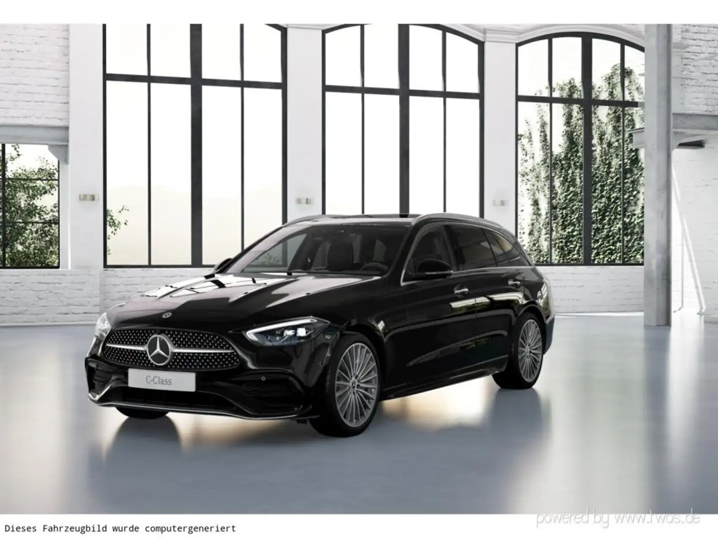 Mercedes-Benz C 220 d T-Modell Pano SpurW S-Sitz ACC PDC elSitz Noir - 1