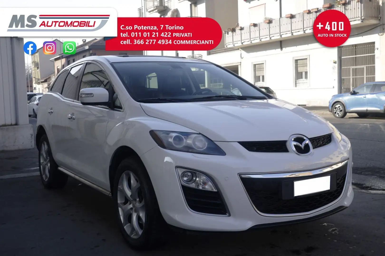 Mazda CX-7 Mazda CX-7 2.2L MZR CD Sport Tourer Tetto Panoram Bianco - 1