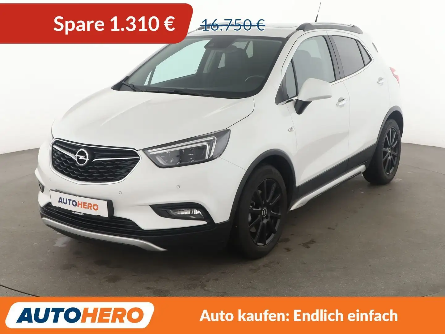 Opel Mokka X 1.4 Turbo Ultimate Aut.*NAVI*LED*CAM*SPUR*PDC* Weiß - 1