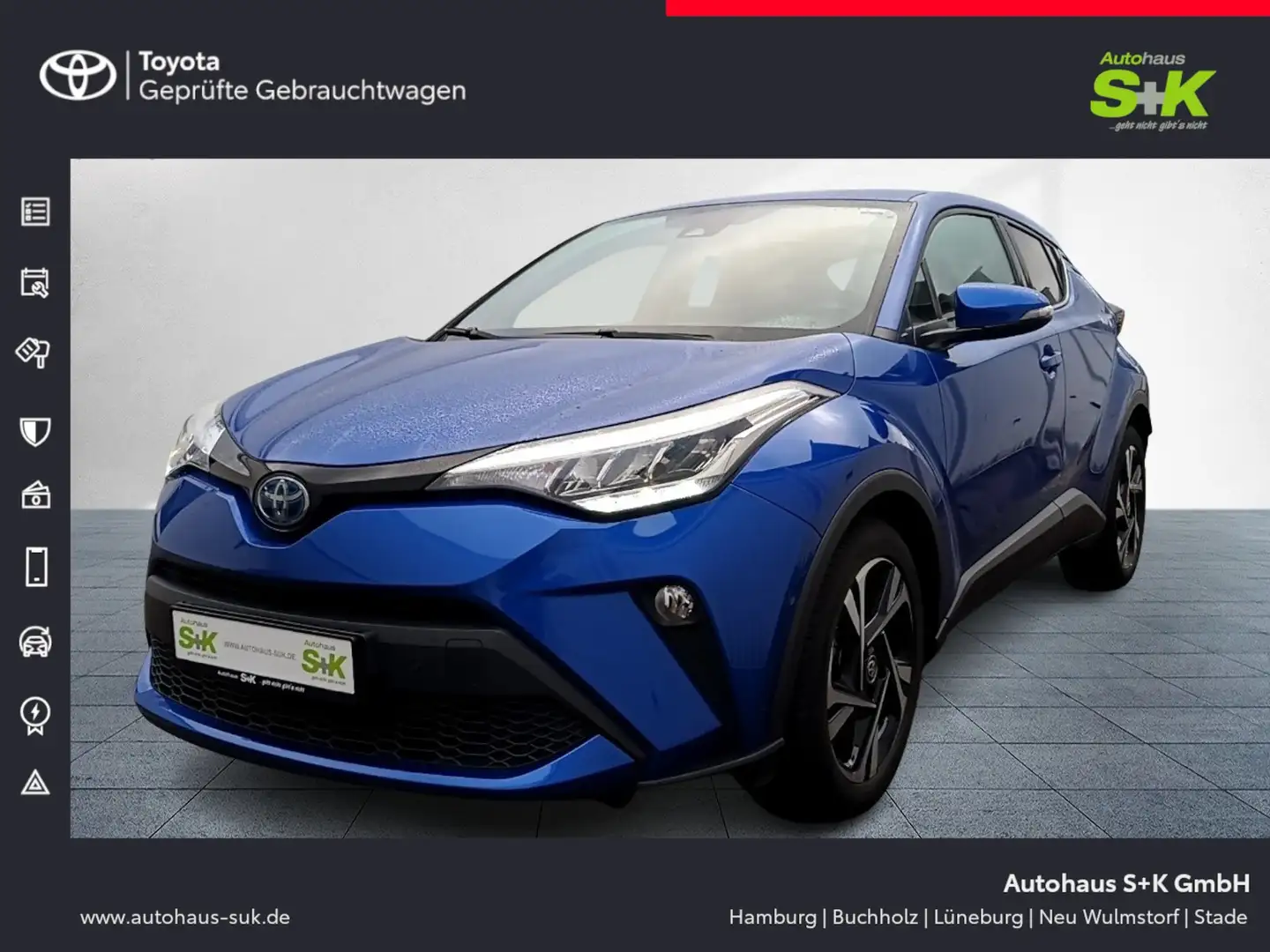 Toyota C-HR 2.0 Hybrid Team D*SAFETYSENSE+CARPLAY+LED+GJR*** Blau - 1