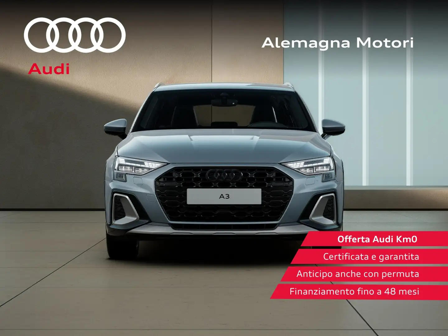 Audi A3 allstreet 35 2.0 tdi identity contrast s-tronic Grigio - 2