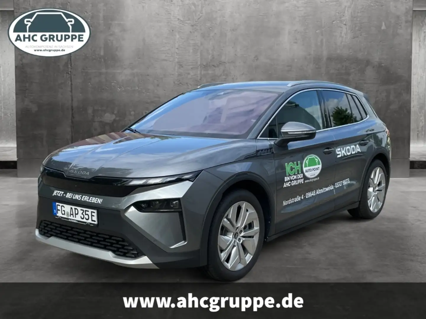 Skoda Elroq 85 Lodge Alpha 82kWh Batterie Elektromotor 210kW, Gris - 1