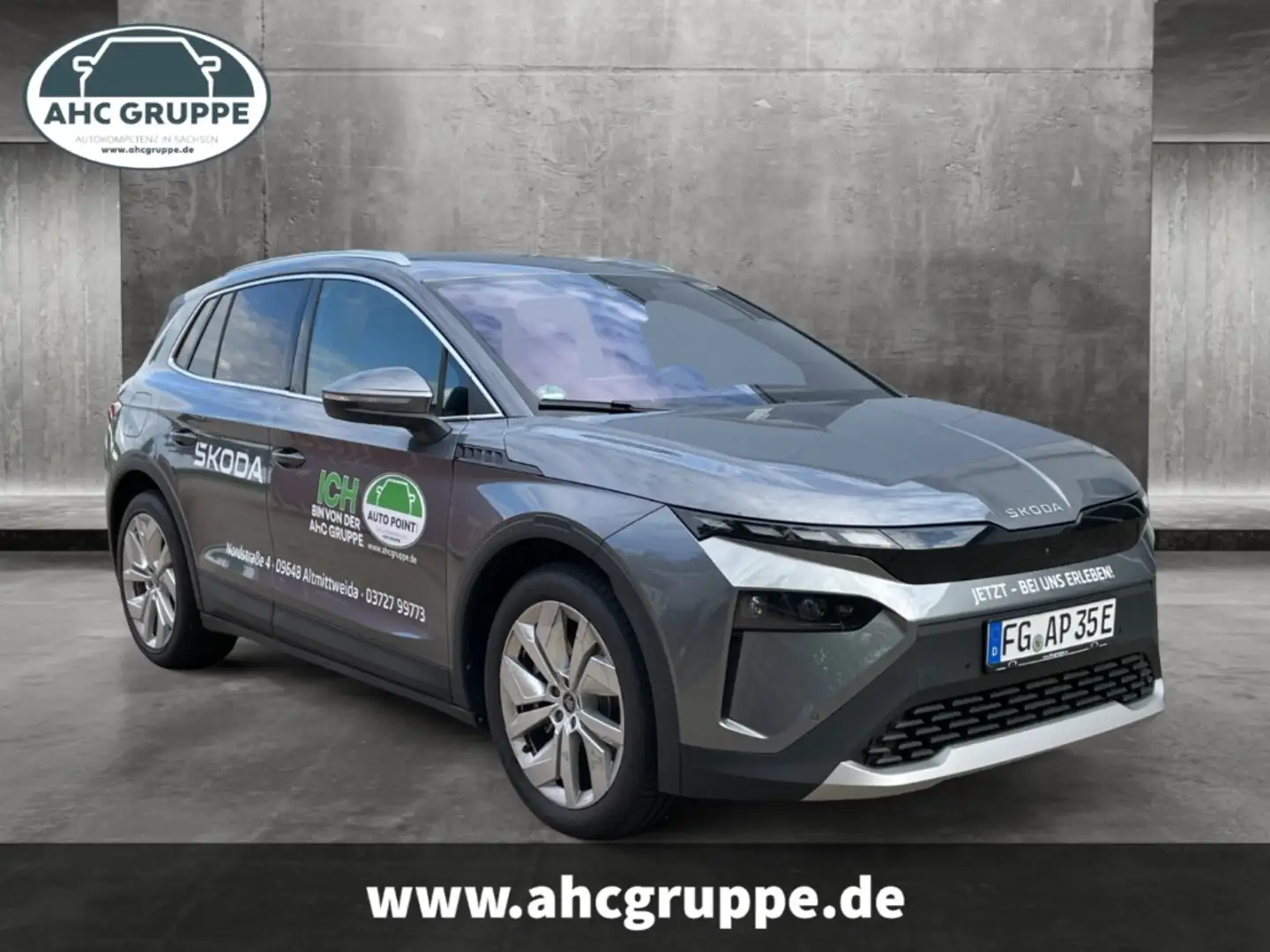 Skoda Elroq 85 Lodge Alpha 82kWh Batterie Elektromotor 210kW, Gris - 2