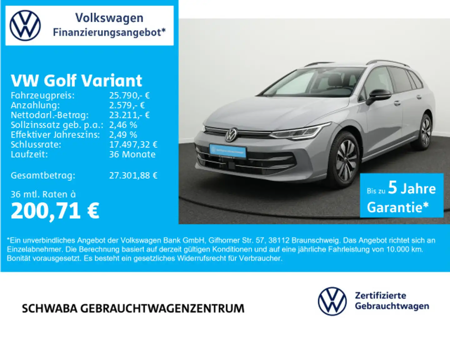 Volkswagen Golf Variant Goal 1.5 TSI *LED*VIRTUAL*ACC*NAV* Grau - 1