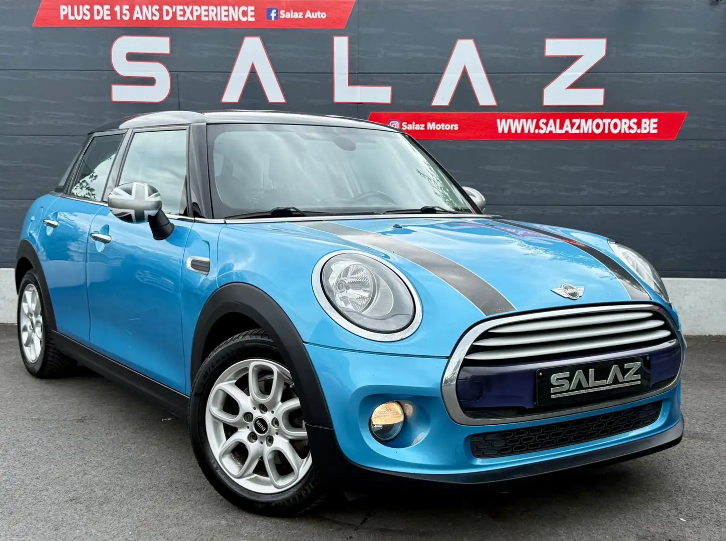 MINI Cooper D Mini 1.5 D Cooper_NAVI_USB_BLUETOOTH_J.ALU Bleu - 1