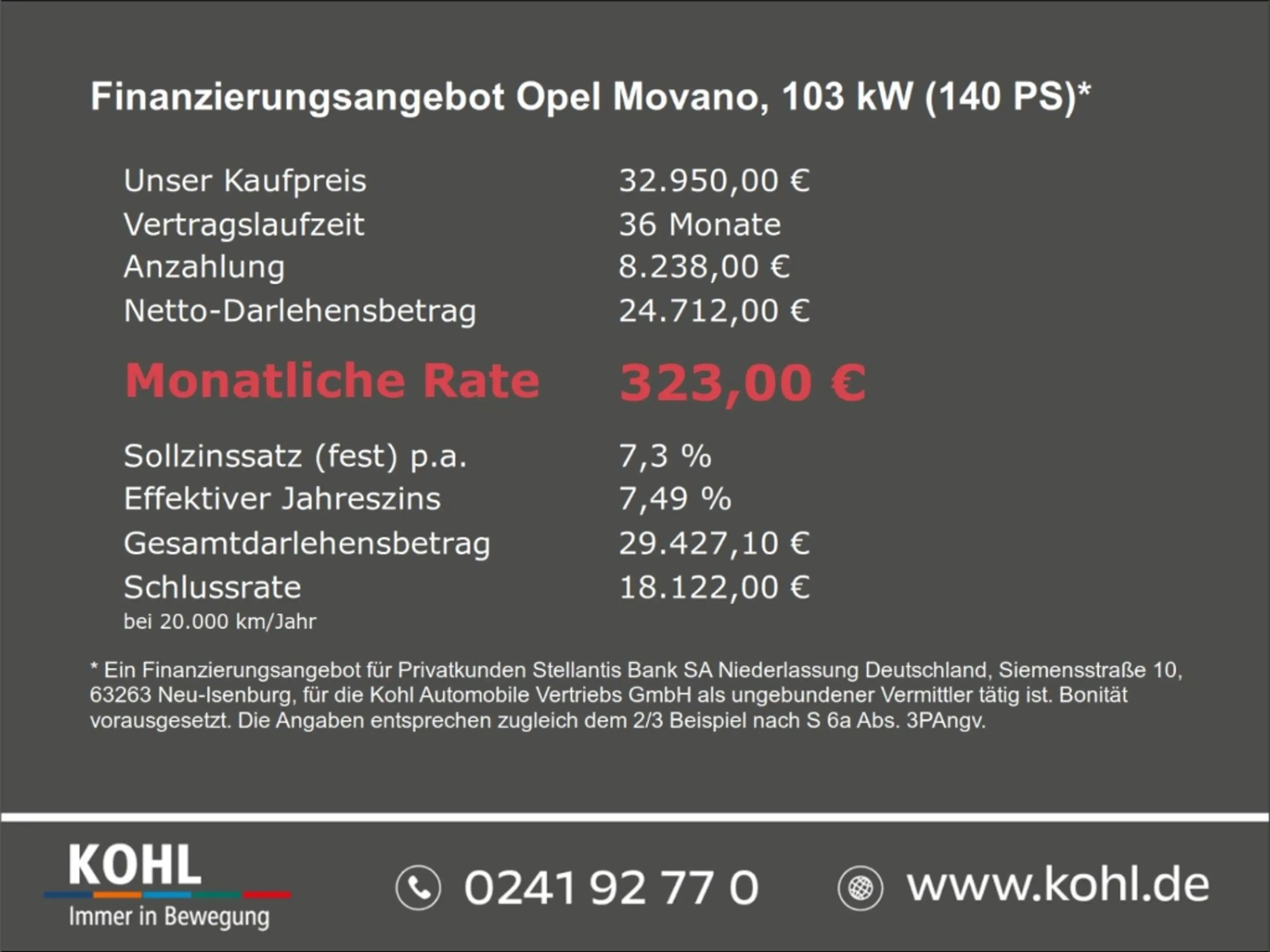 Opel Movano Kasten L3H2 3.5T D 140PS AHK Klimaautom Allwetter — photo 3