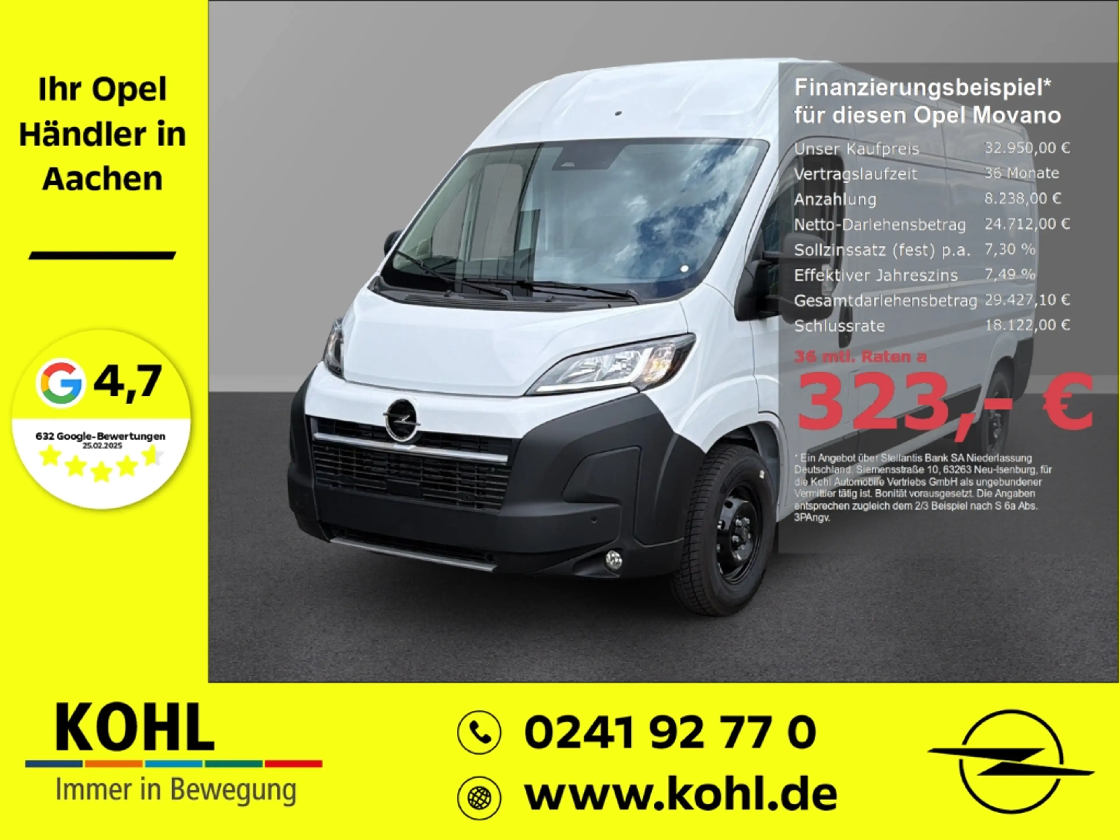 Opel Movano Kasten L3H2 3.5T D 140PS AHK Klimaautom Allwetter