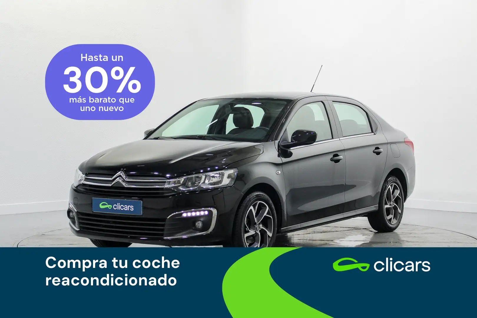 Citroen C-Elysée 1.2 PureTech Shine 82 Noir - 1