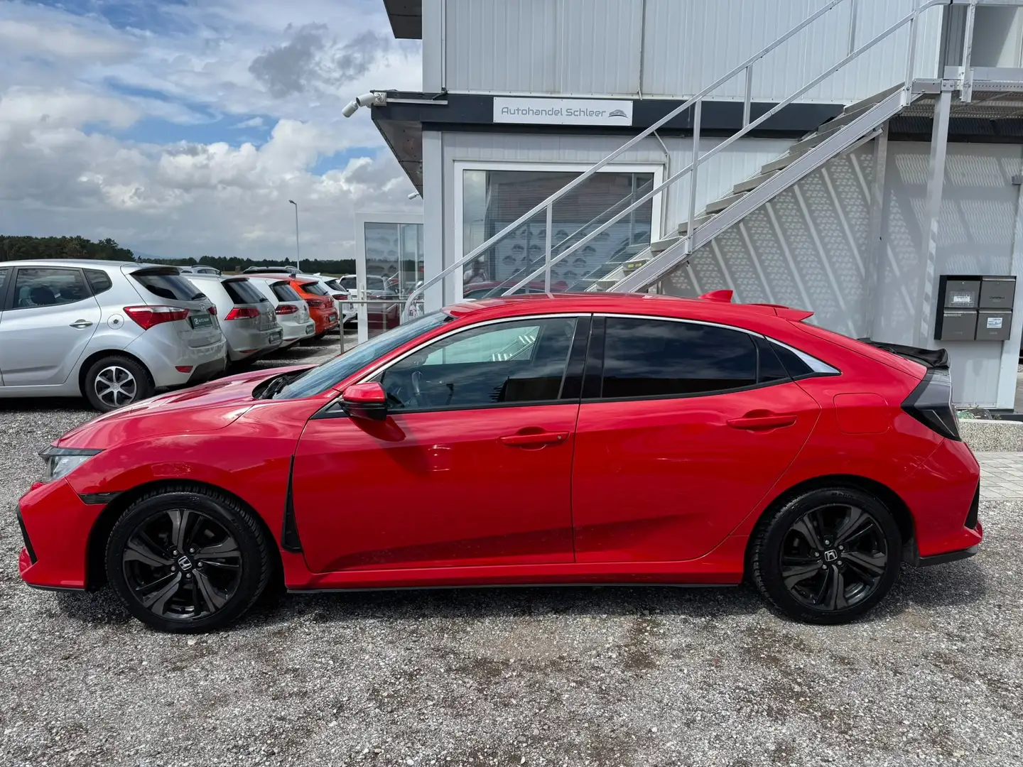 Honda Civic 1,0 VTEC Turbo Elegance_1 Besitzer_NAVIGATION Rot - 2