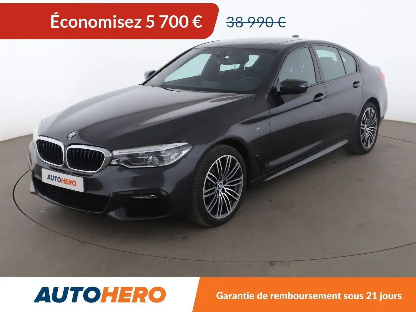 BMW 520 520d M Sport BVA8 Gris - 1