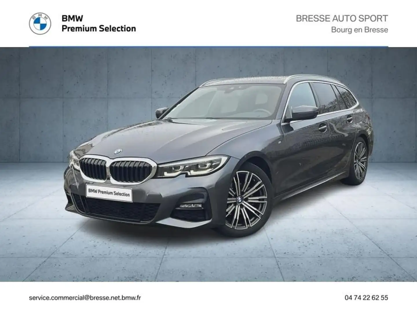 BMW 318 318dA 150ch M Sport Gris - 1