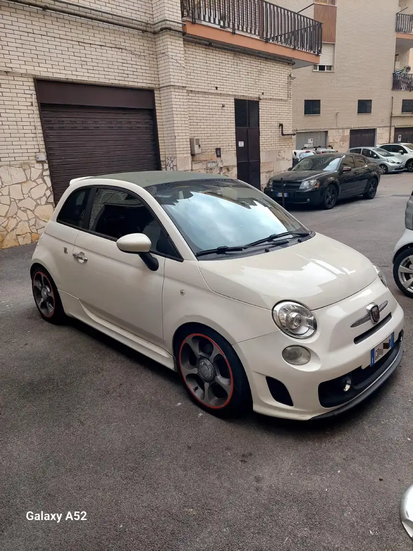 Abarth 500C 1.4 16v t. t-jet bicol. 140cv MTA Bianco - 1