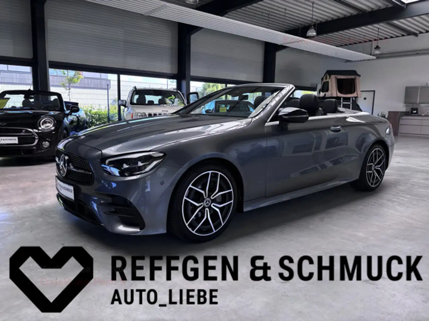 Mercedes-Benz E 220 CABRIO AMG AR+WIDE+MBUX+KAMERA+DAB+ALU+AHK Gris - 1