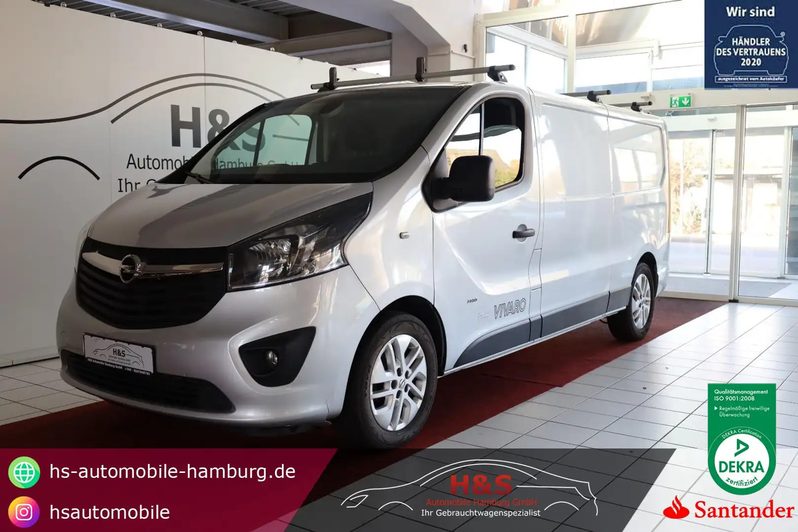 Opel Vivaro 1.6 L2H1 *AHK*Klima*Standheizung Silber - 1