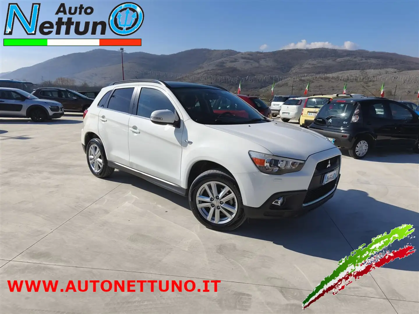 Mitsubishi ASX 1.8 DI-D 150 CV 4WD Intense Tetto 4x4 Panoramico Weiß - 1