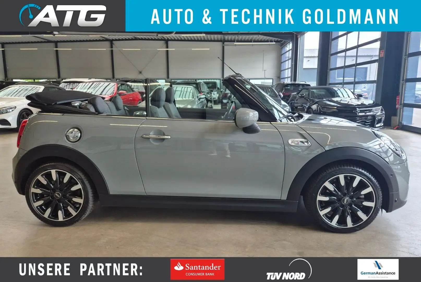 MINI Cooper S Cabrio COOPER S CABRIO TEILLEDER SHZ PDC TÜV+SERVIC NEU Сірий - 1