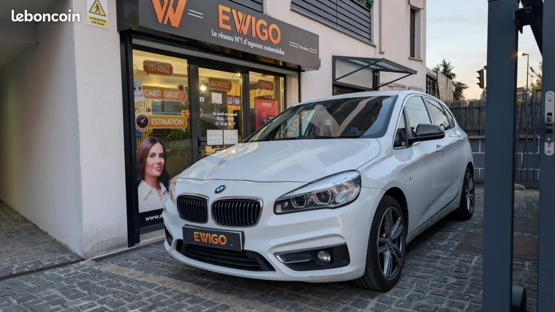 BMW 218 Serie ACTIVE-TOURER 218 D 150ch SPORT PACK M-SPORT BVA Blanc - 1